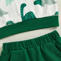 Short Sleeve Dino Hooded Baby Set