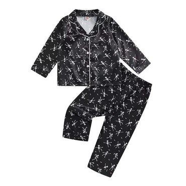 Long Sleeve Skull Toddler Pajama Set   