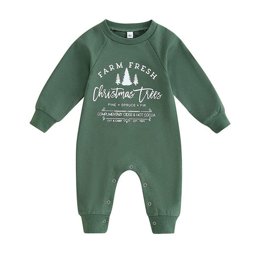 Christmas Trees Baby Jumpsuit Green 0-3 M 