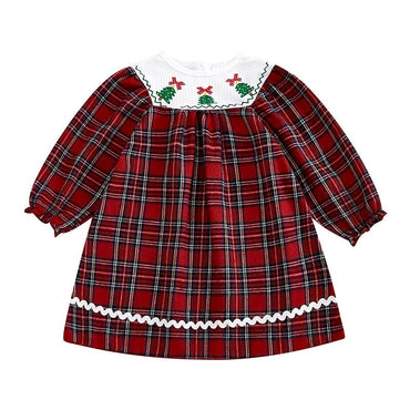 Christmas Plaid Toddler Dress   