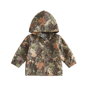 Long Sleeve Camouflage Hooded Toddler Jacket