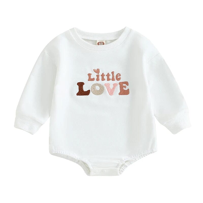 Little Love White Baby Bodysuit   