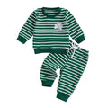 St. Patrick's Day Striped Baby Set