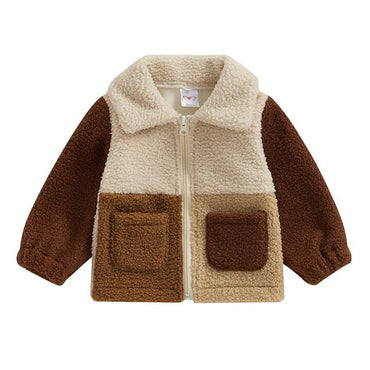 Fluffy Zipper Toddler Jacket   