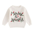 Merry Bright Christmas Baby Sweater White 0-3 M United States