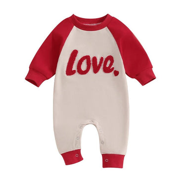 Long Sleeve Love Baby Jumpsuit   