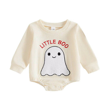 Long Sleeve Little Boo Baby Bodysuit Bodysuit The Trendy Toddlers 