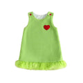 Sleeveless Grinch Heart Toddler Dress