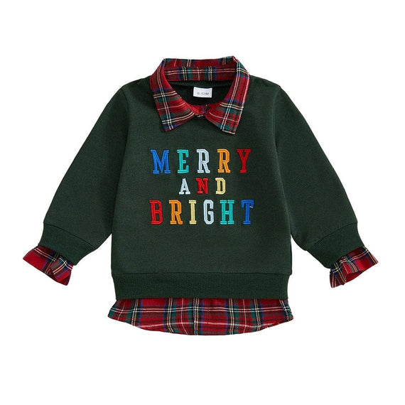 Merry and Bright Toddler Sweatshirt