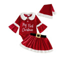 My First Christmas Skirt Baby Set