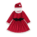 Little Miss Santa Sequin Toddler Dress