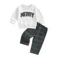 Merry Plaid Pants Toddler Set Green 12-18 M 