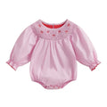 Long Sleeve Bubble Valentine's Day Romper Pink 0-3 M