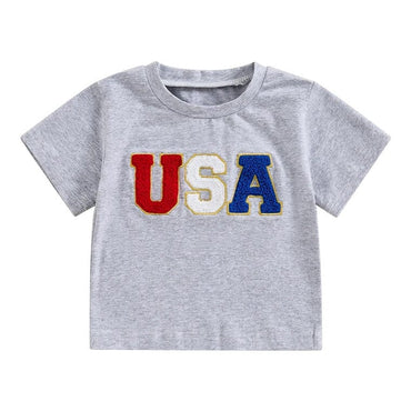 USA Toddler Tee Gray 9-12 M 