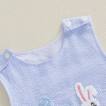 Sleeveless Bunny Train Baby Jumpsuit Jumpsuit The Trendy Toddlers 