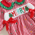 Long Sleeve Merry Christmas Baby Romper Rompers The Trendy Toddlers 