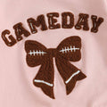 Long Sleeve Game Day Bow Skirt Toddler Set