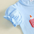 Back To School Checkered Shorts Toddler Set