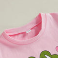 Lucky Pink Tee Flared Pants Toddler Set