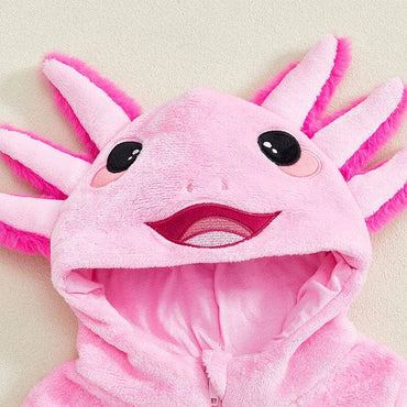Long Sleeve Axolotl Halloween Baby Costume