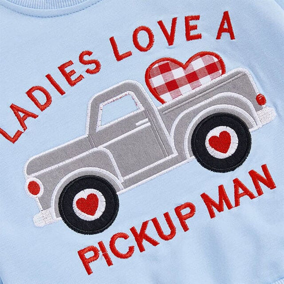 Long Sleeve Pickup Man Toddler Set