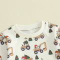 Long Sleeve Christmas Tree Truck Baby Set