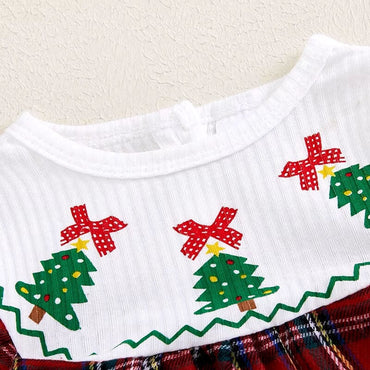 Christmas Plaid Toddler Dress   