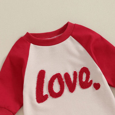 Long Sleeve Love Baby Jumpsuit   