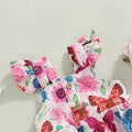 Butterfly Floral Baby Romper Rompers The Trendy Toddlers 