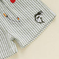 Short Sleeve Fishing Striped Shorts Baby Set