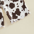 Long Sleeve Mama's Bestie Cow Pants Toddler Set