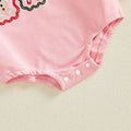 Long Sleeve Pink Christmas Baby Bodysuit