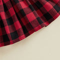 Long Sleeve Bow Plaid Skirt Toddler Set Sets The Trendy Toddlers 
