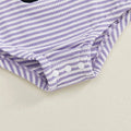 Long Sleeve Striped Ghost Baby Romper