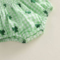 Puff Sleeve St. Patrick’s Day Baby Romper