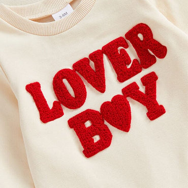 Long Sleeve Lover Boy Baby Jumpsuit
