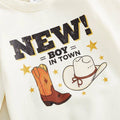 Long Sleeve New Boy In Town Baby Jumpsuit