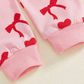 Long Sleeve Hearts Bows Baby Set Sets The Trendy Toddlers 