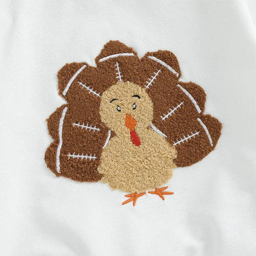 Long Sleeve Thanksgiving Turkey Baby Set