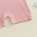 Fly Sleeve Ribbed Bunny Baby Jumpsuit Jumpsuit The Trendy Toddlers 