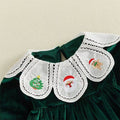 Long Sleeve Christmas Velvet Toddler Dress Dresses The Trendy Toddlers 