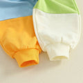 Color Block Hooded Pocket Toddler Set