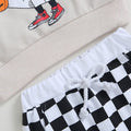 Halloween Ghost Plaid Pants Baby Set   