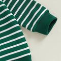 St. Patrick's Day Striped Baby Set