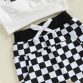 Mama's Boy Checkered Pants Baby Set   