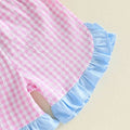 Back To School Checkered Shorts Toddler Set