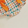 Long Sleeve Pumpkins Plaid Baby Romper Rompers The Trendy Toddlers 