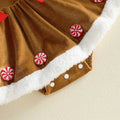 Fly Sleeve Gingerbread Christmas Baby Romper Rompers The Trendy Toddlers 
