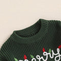 Merry Bright Christmas Baby Sweater   