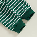 St. Patrick's Day Striped Baby Set